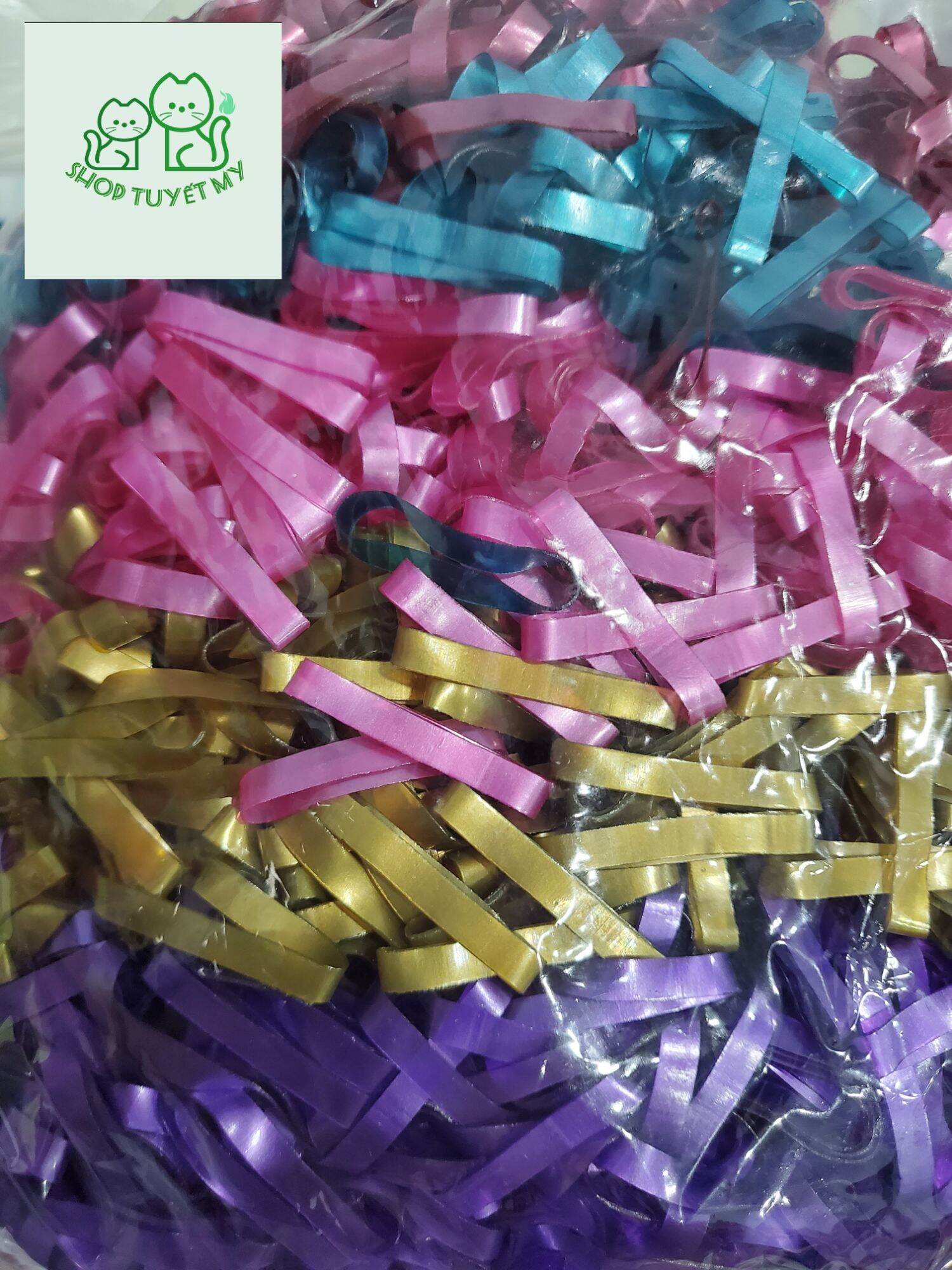 [HCM]100GR THUN CỘT TÓC 5 TÔNG MÀU KIM LOẠI