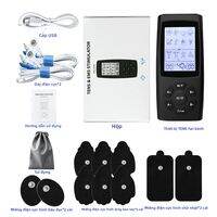 Máy Kích Thích Cơ Điện TENS EMS 40 Cấp Độ Máy Massage Xung Điện Kỹ Thuật Số Hỗ Trợ Châm Cứu Thư Giãn