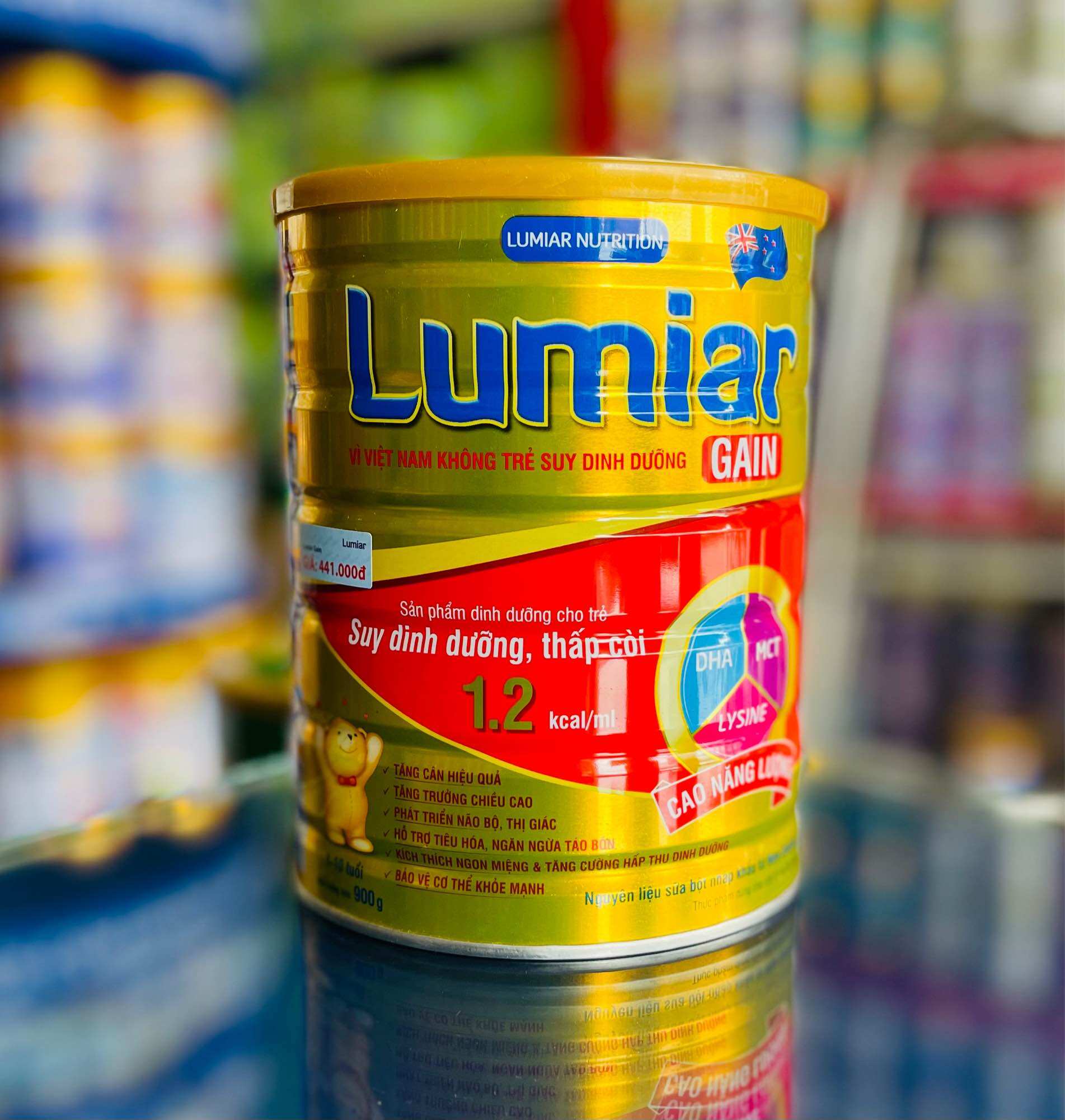 Sữa Bột Lumiar Gain Dinh dưỡng cho trẻ thấp Còi (900g)