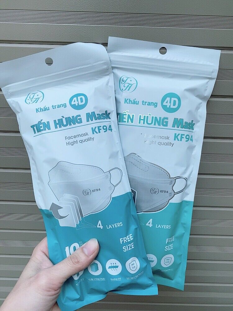 5 gói = 50c khẩu trang KF94 TH (Tiến Hùng)