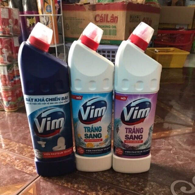 Chất tẩy rửa bồn cầu vim 880ml diệt khuẩn