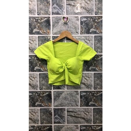 Áo Cột Nơ Ngực Croptop Có mút ngực
