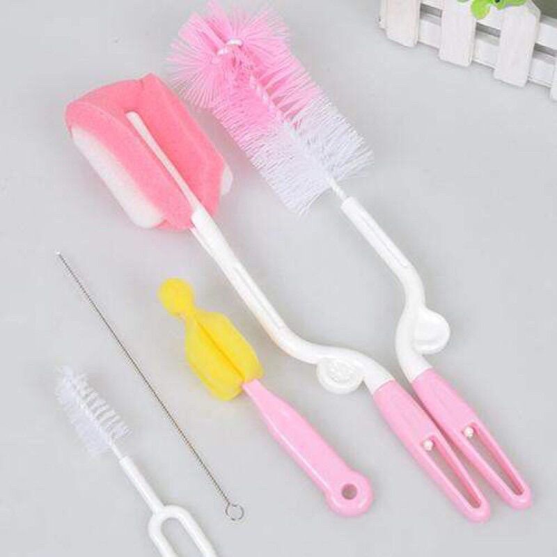 Bộ 5 Dụng Cụ Cọ Rửa Bình Sữa
