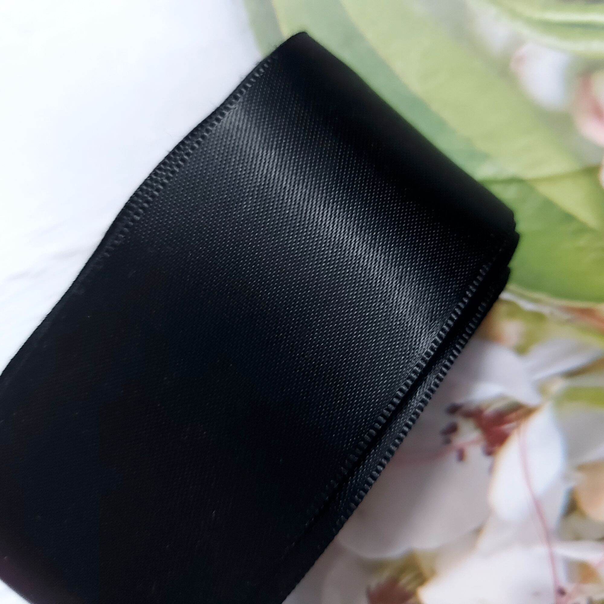 (5 MÉT) RUY BĂNG LỤA 2 MẶT  , PHỤ KIỆN THỦ CÔNG, BẢN RỘNG 4 CM.