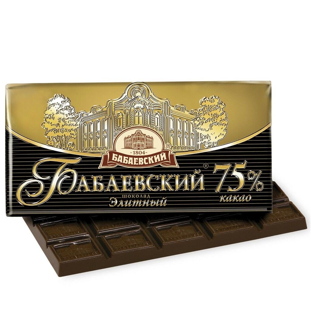 Socola đắng hiệu Lâu Đài BABAEVSKIY 200GR – 75% Cacao