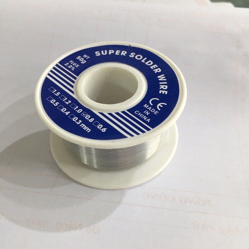 Chì hàn 50gram 0.8mm, thiếc hàn