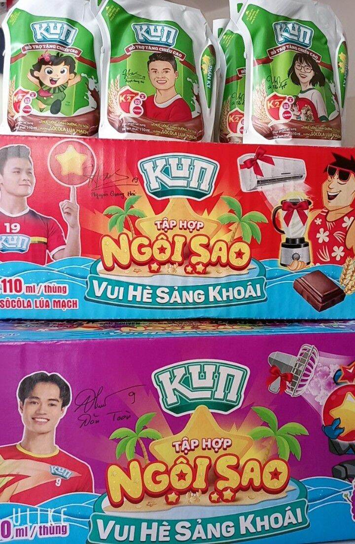 Sữa Kun túi mix vị 110ml