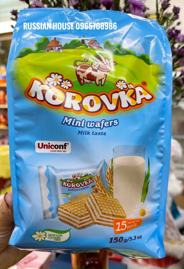 Bánh xốp vị sữa Korovka của Nga /150g
