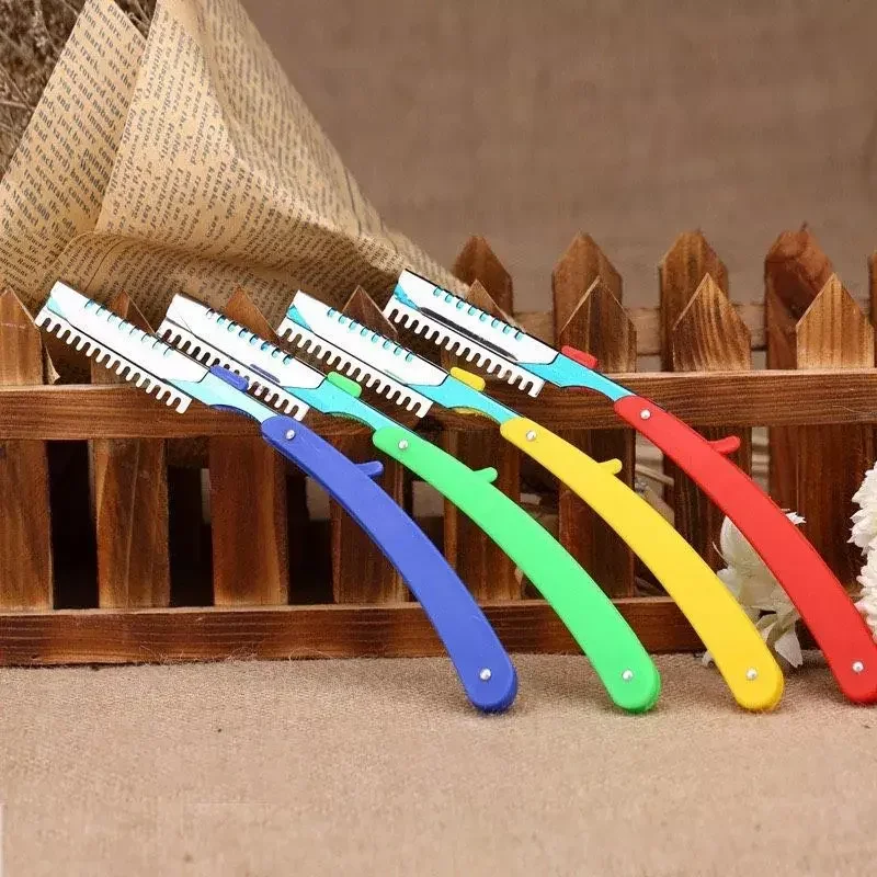 Dao Tỉa Tóc Barber, Dao Bào Tóc Bằng Thép Kèm 3 Lưỡi Lam.