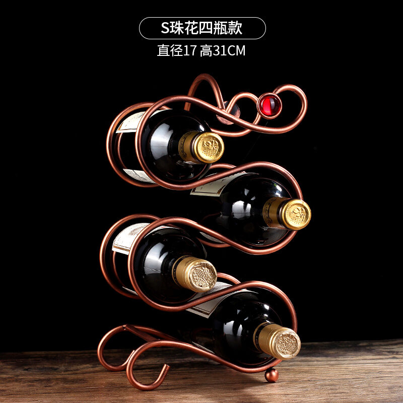 Creative European Style Wine Rack Decoration Modern Minimalist Simplicity Grape Wine Bottle Shelf Wine Cabinet Decorations Decor