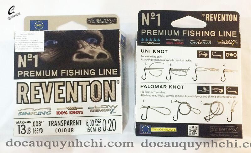 CƯỚC CÂU CÁ BALSAX 150M: REVENTON [Đồ Câu Quỳnh Chi - Minh HG]