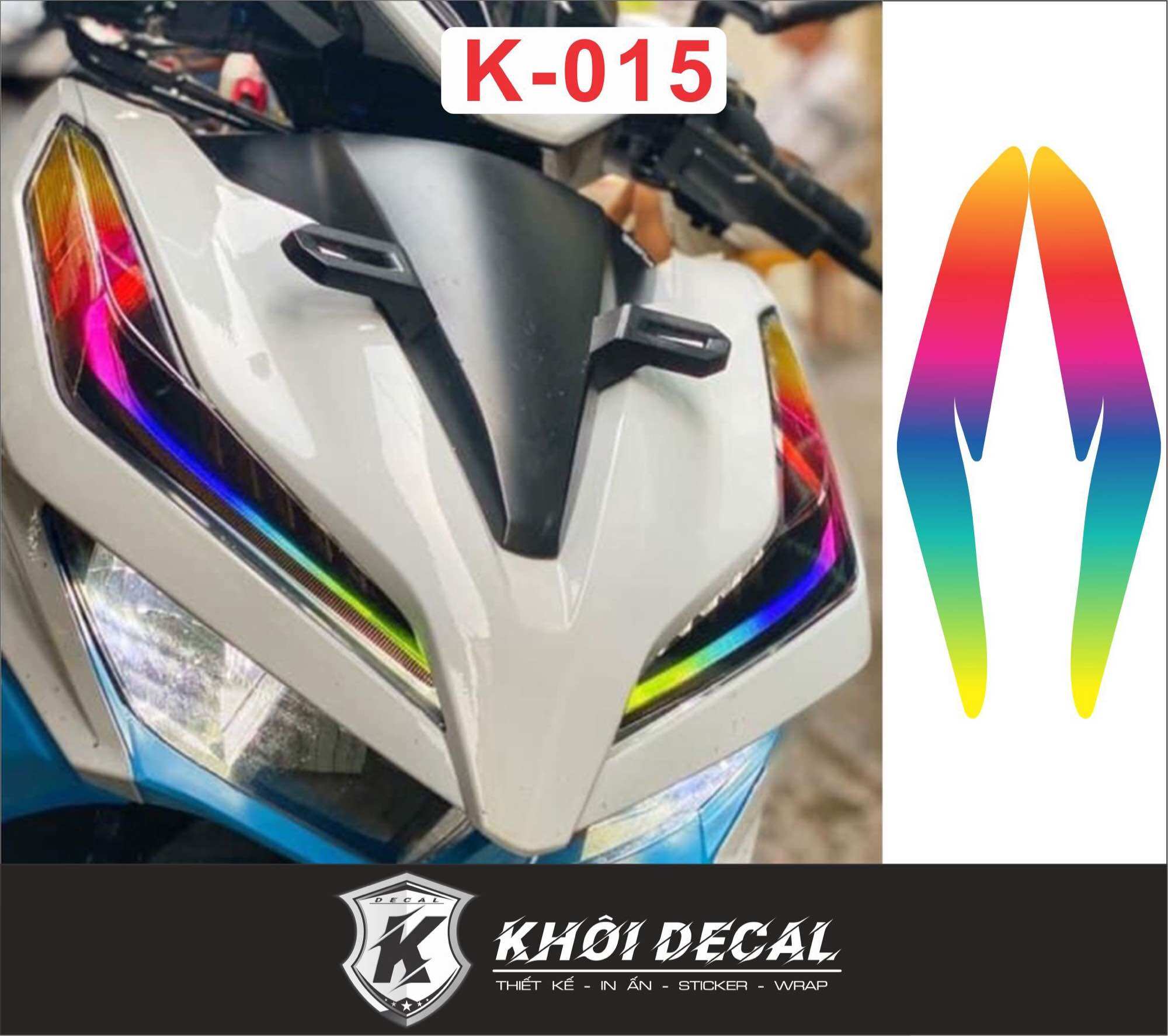 Decal dán đèn Demi Vario 2018-2023