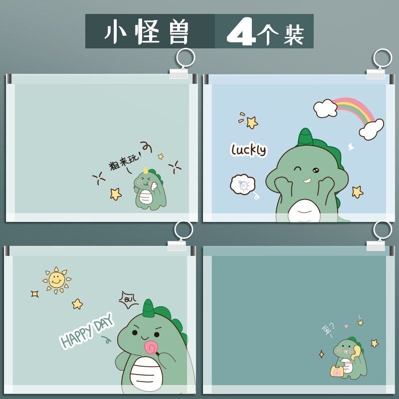 TÚI ZIP ĐỰNG BÚT A5 NHIỀU HOẠ TIẾT GIAO NGẪU NHIÊN