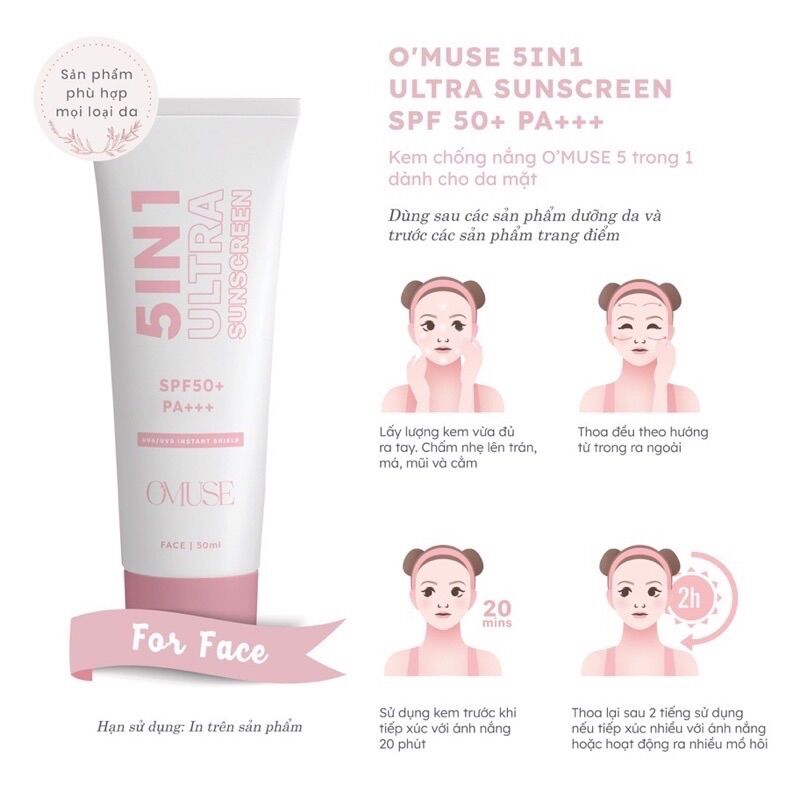 Bộ dưỡng da trắng toàn diện O’MUSE