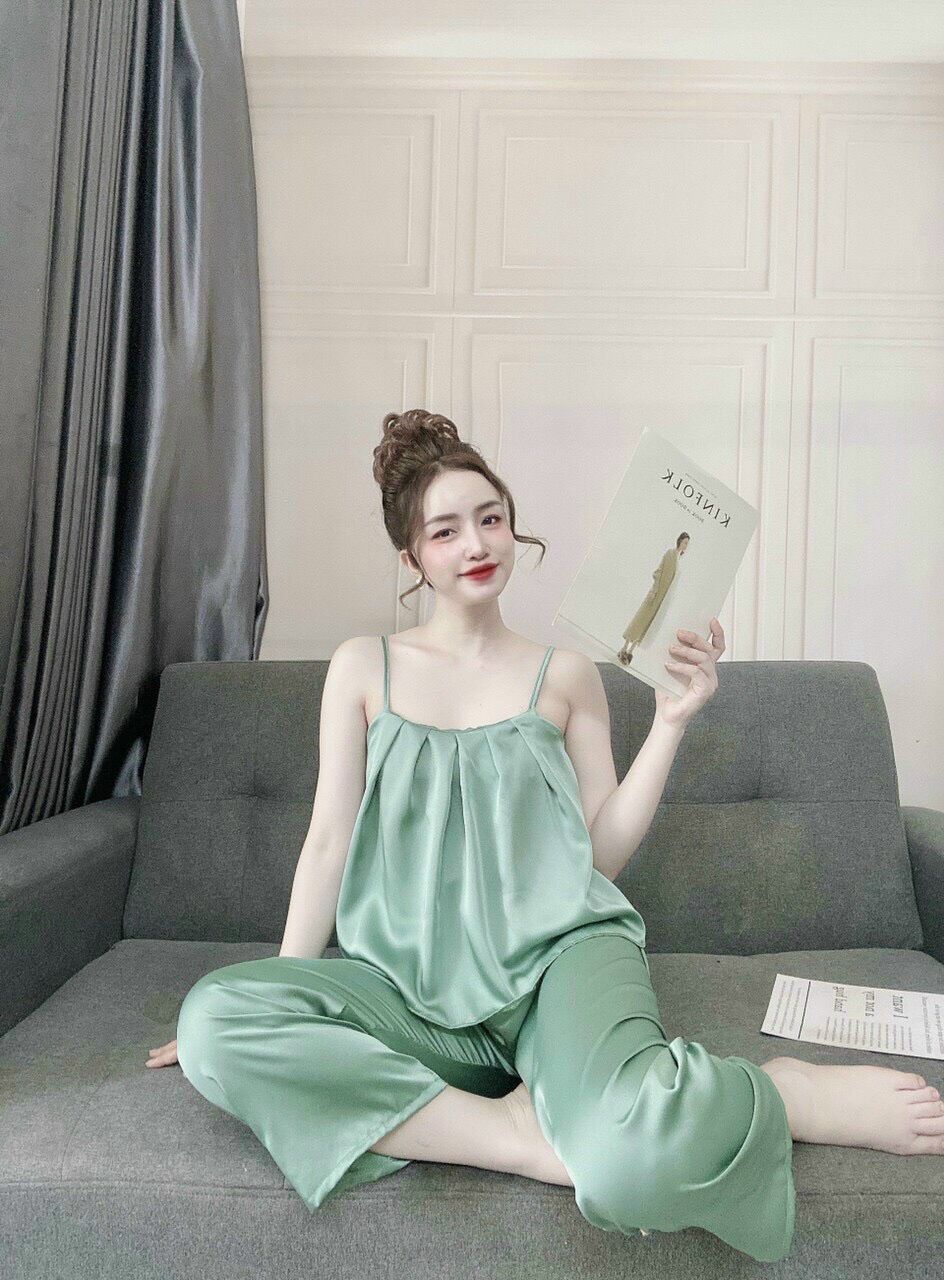 ❌ HÓT HÓT ❌❌ Đồ bộ dây satin mềm mịn hình thật