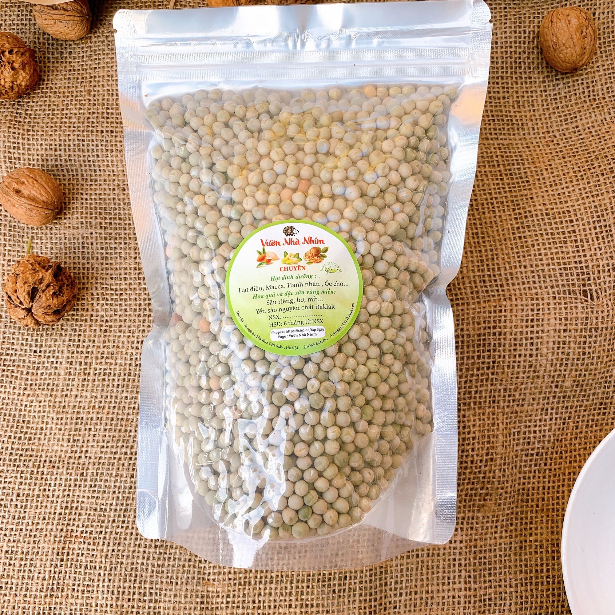 1KG Đậu hà lan nguyên hạt sấy khô dùng làm sữa hạt