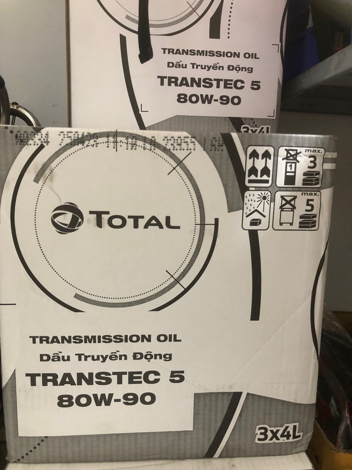 Nhớt hộp số Total TRANSTEC 5 80W90 4 lít - Dầu nhớt Total