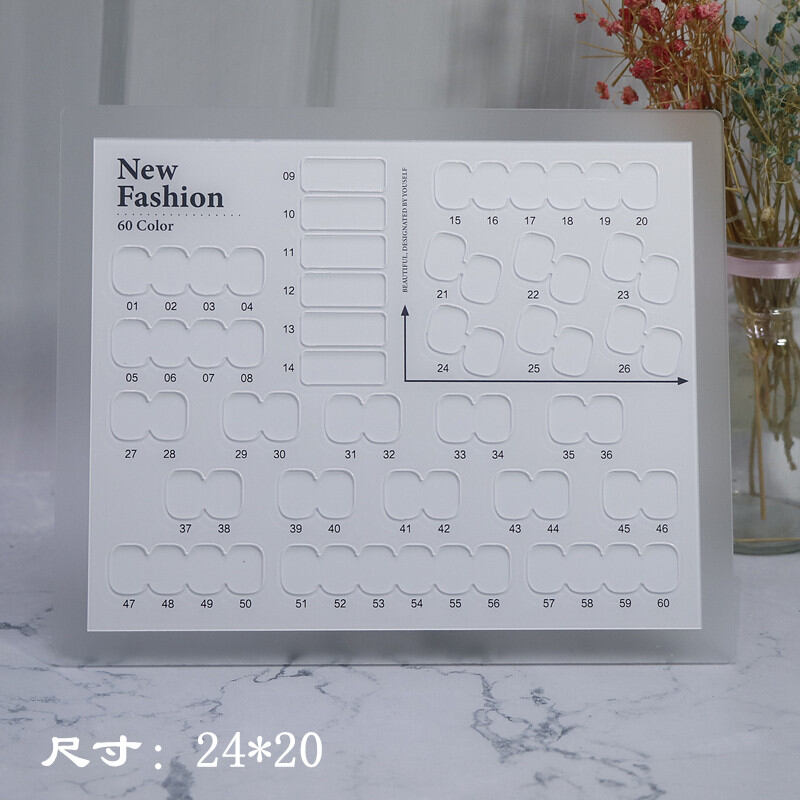 Thẻ màu trưng bày làm móng bảng màu móng tay khung ảnh mẫu in acrylic phong cách nhật bản thẻ màu cao cấp mẫu móng tay