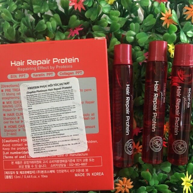 COMBO - 3 lọ Protein siêu phục hồi tóc hư tổn nặng 13ml