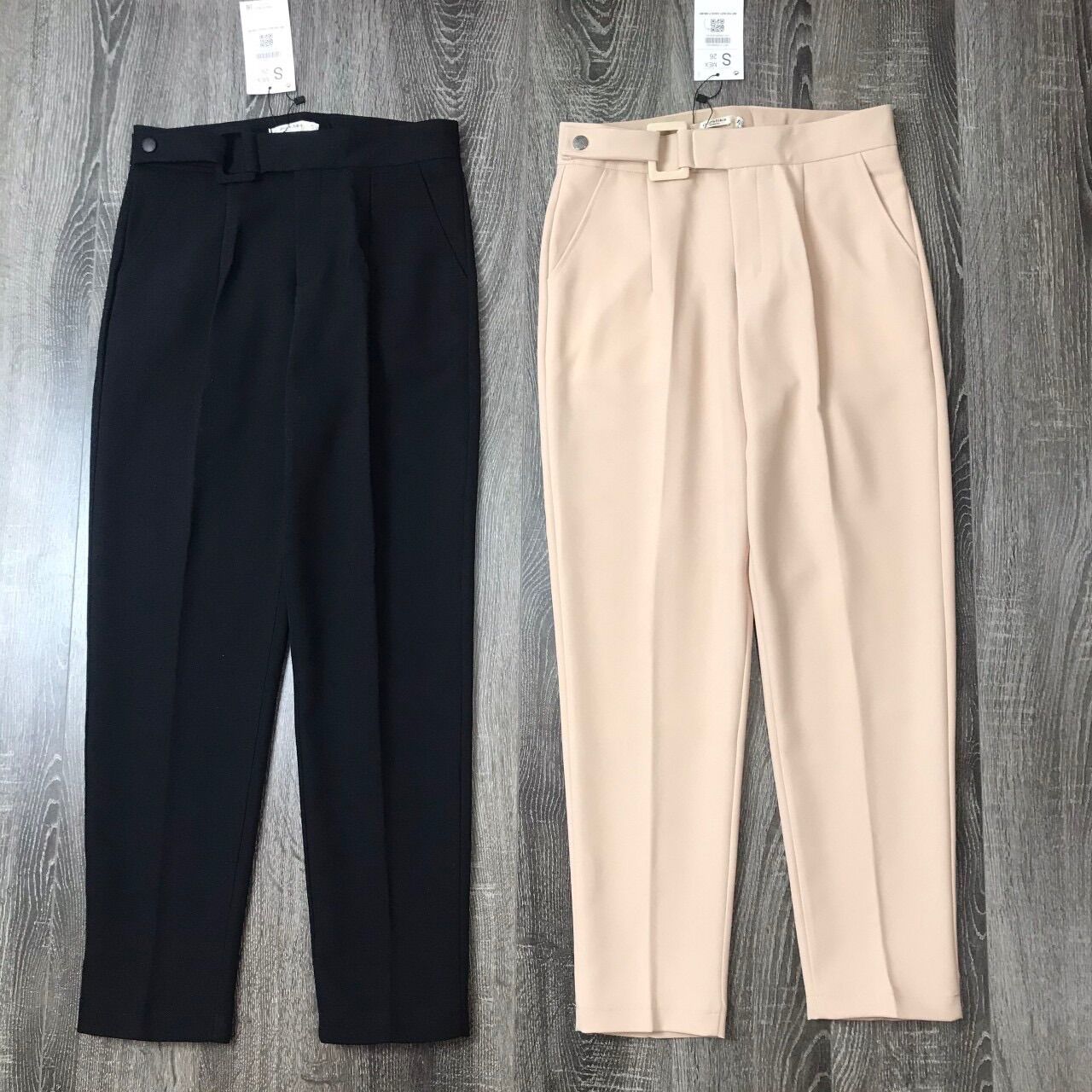 Quần Baggy Đai Vuông Cúc Bấm