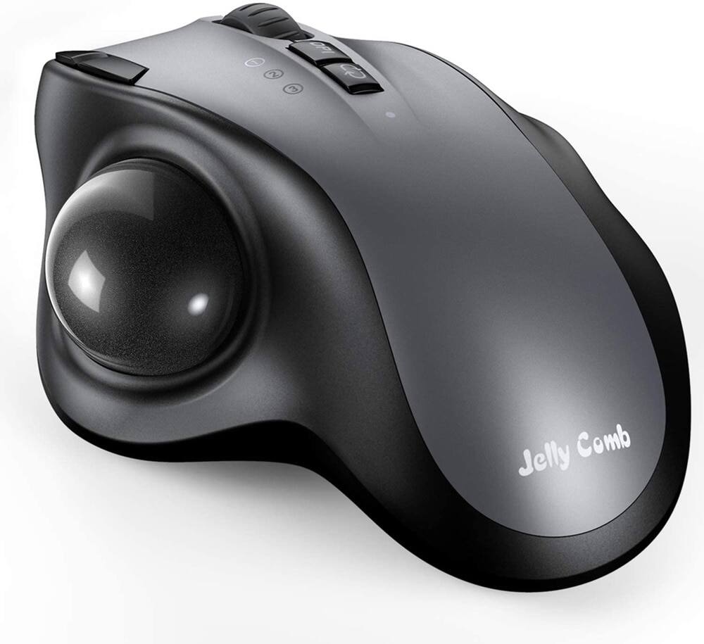 Seenda sạc trackball chuột bluetooth + 2.4g chế độ kép chuột chơi game không dây cho máy tính mac laptop máy tính bảng