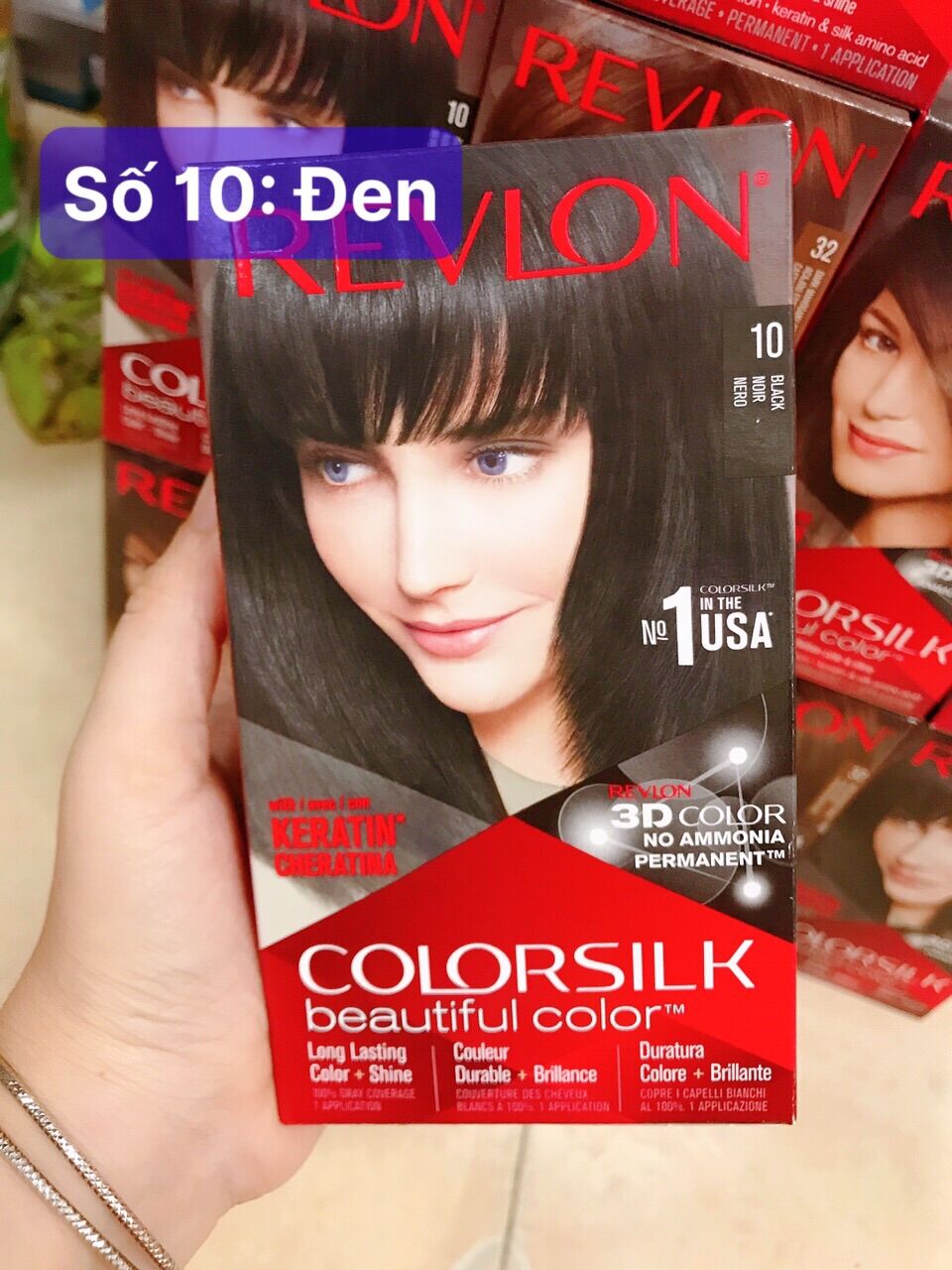 Thuốc nhuộm tóc phủ bạc Revlon-Mỹ