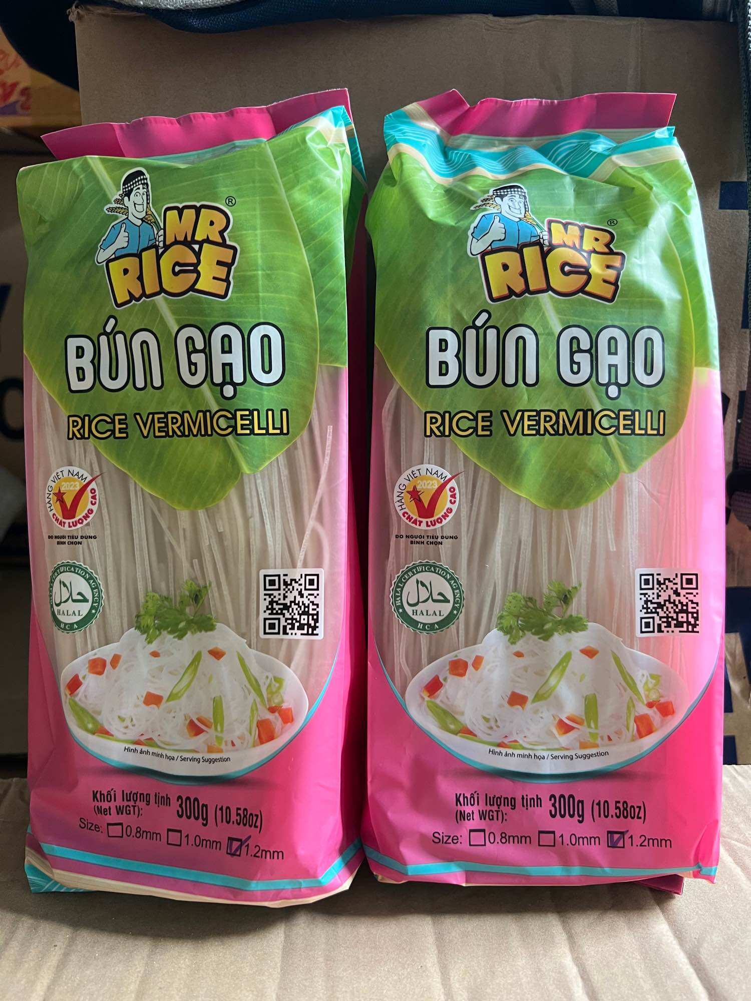 Bún gạo Mr.Rice sợi 1.2mm túi 300gr