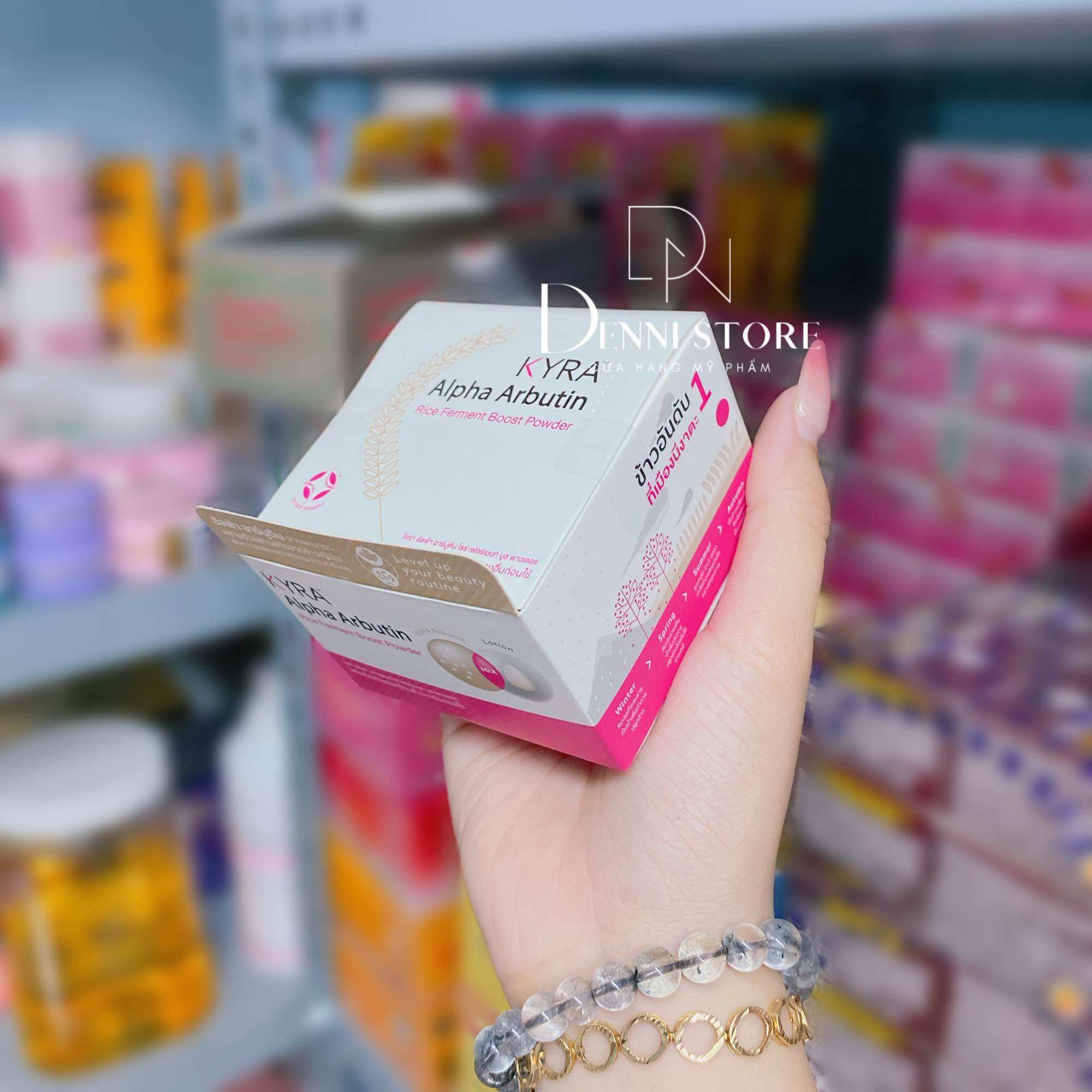 Viên Kích Trắng Kyra Alpha Arbutin Thái Lan ( Combo 10 Cốc ) - mỹ phẩm Denni