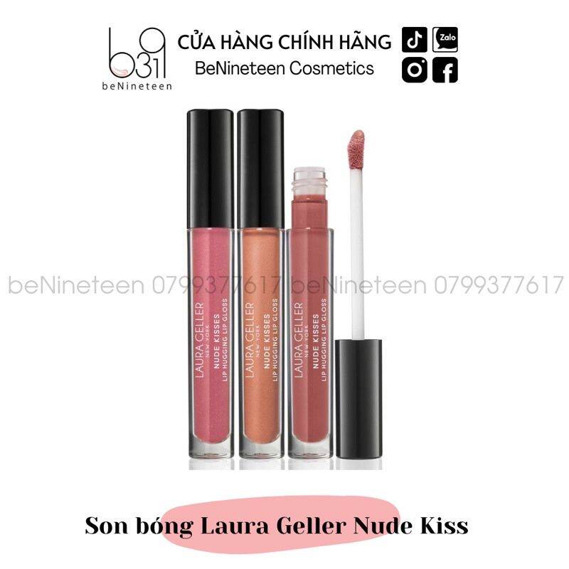 [SALE OF 50%] Son Bóng Có Màu Laura Geller Nude Kisses Lip Hugging Lip Gloss (fullsize)