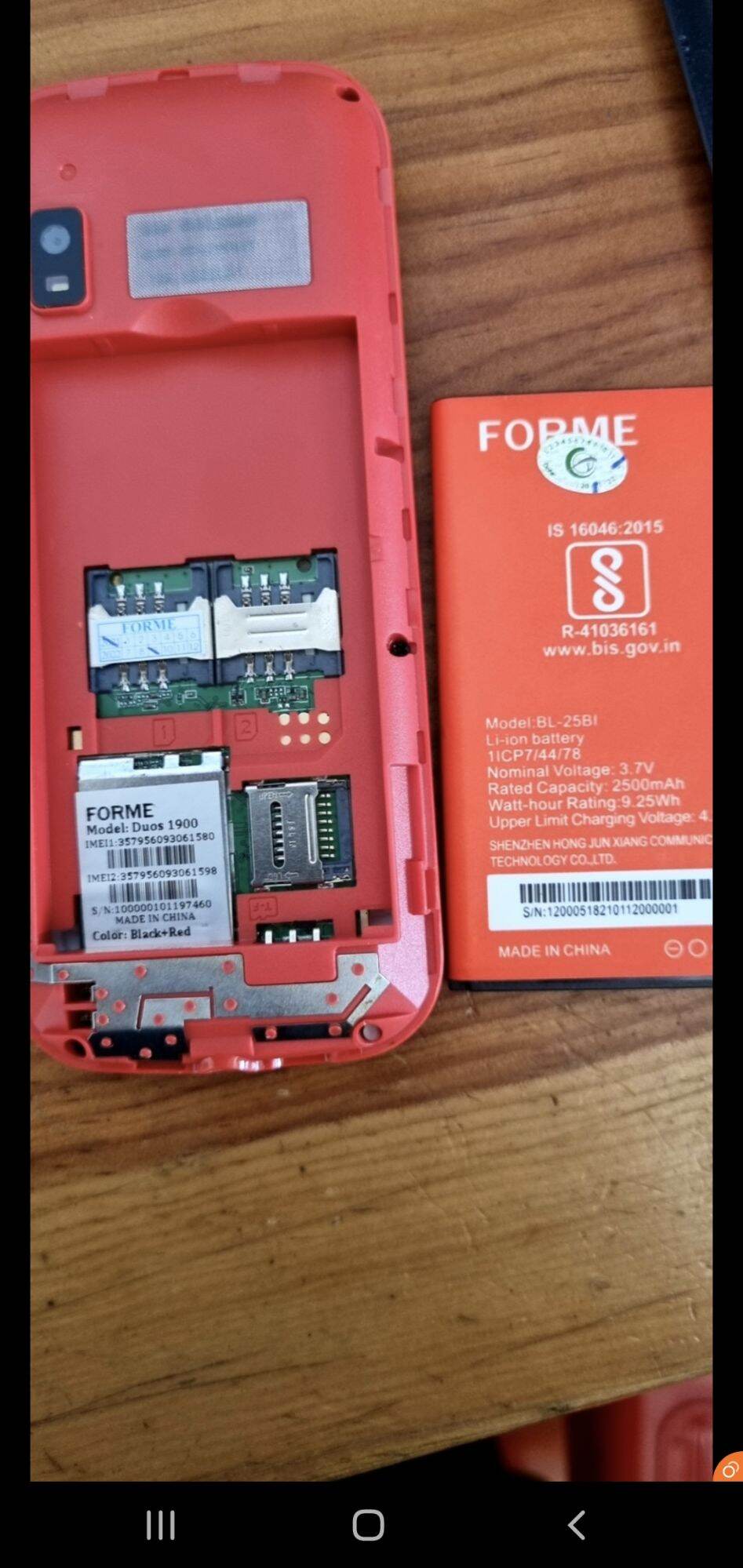 pin nokia N7000 tàu/Forme Duos 1900/bl25BI