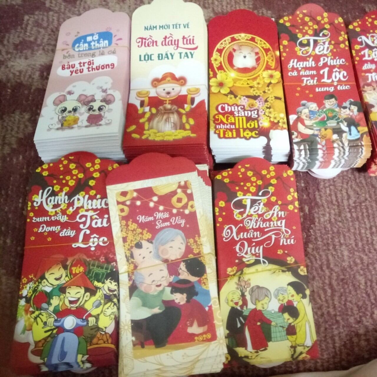 Combo 10 bao lì xì đón tết