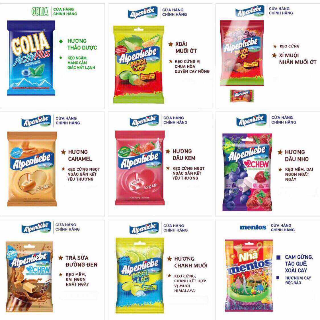 Kẹo gói Alpeliebe 85g- 115g