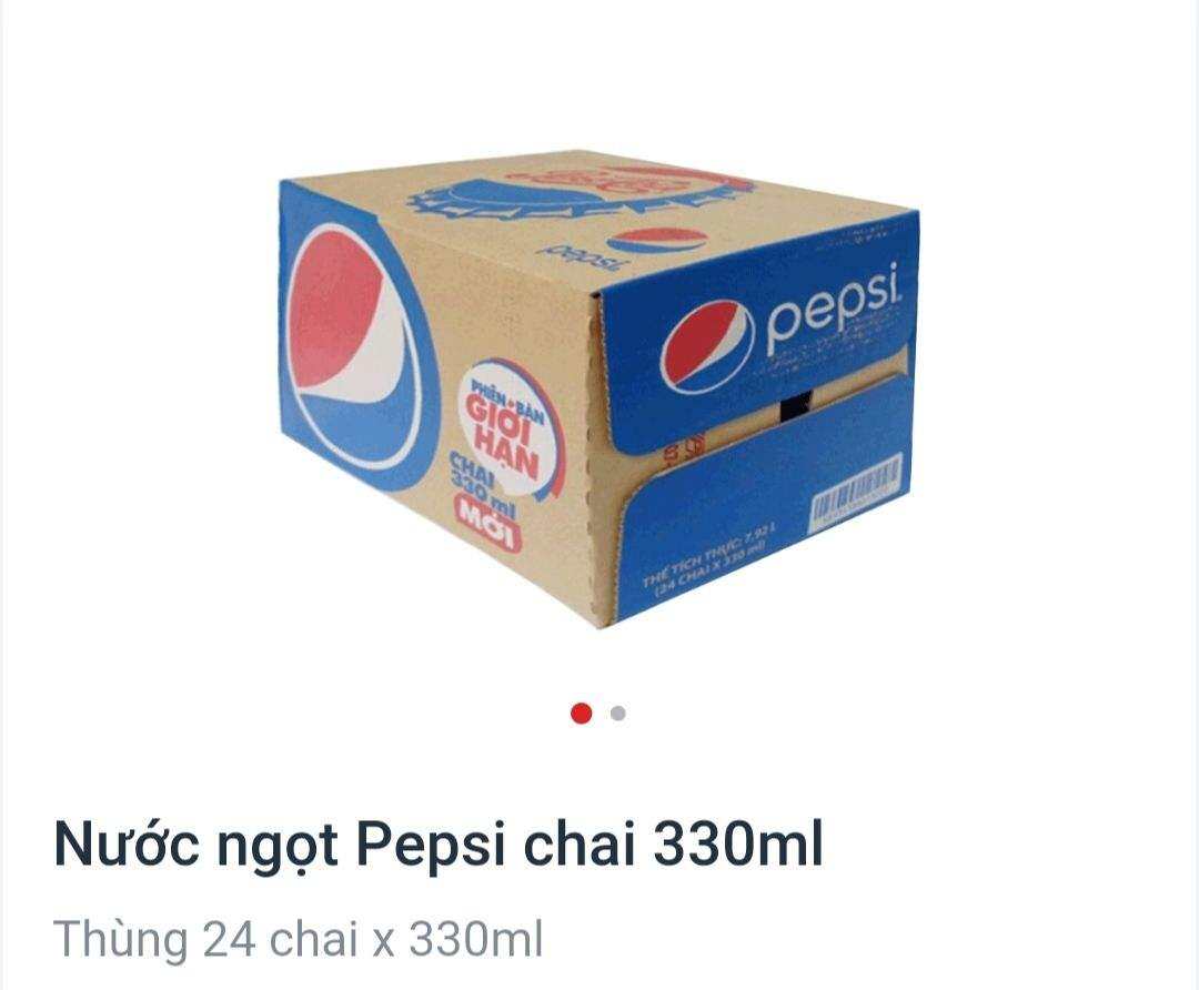 Thùng nước pepsi chai 330ml x 24 chai