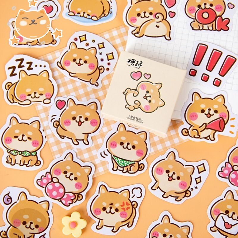 Hộp 45 hình dán sticker hoạt hình
