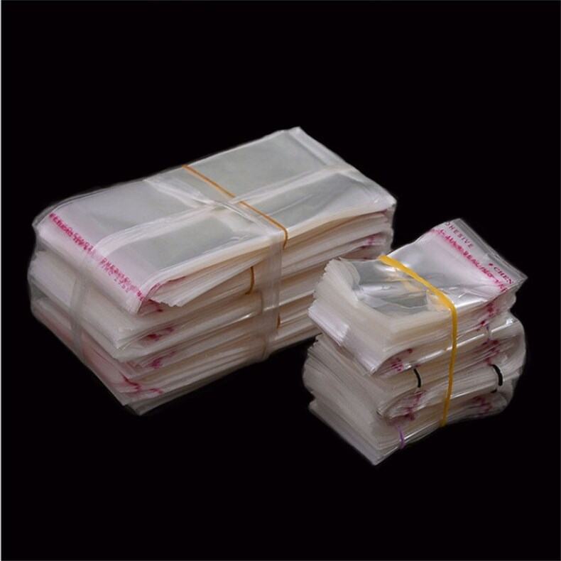 Set 50 túi kiếng opp dán miệng đủ size