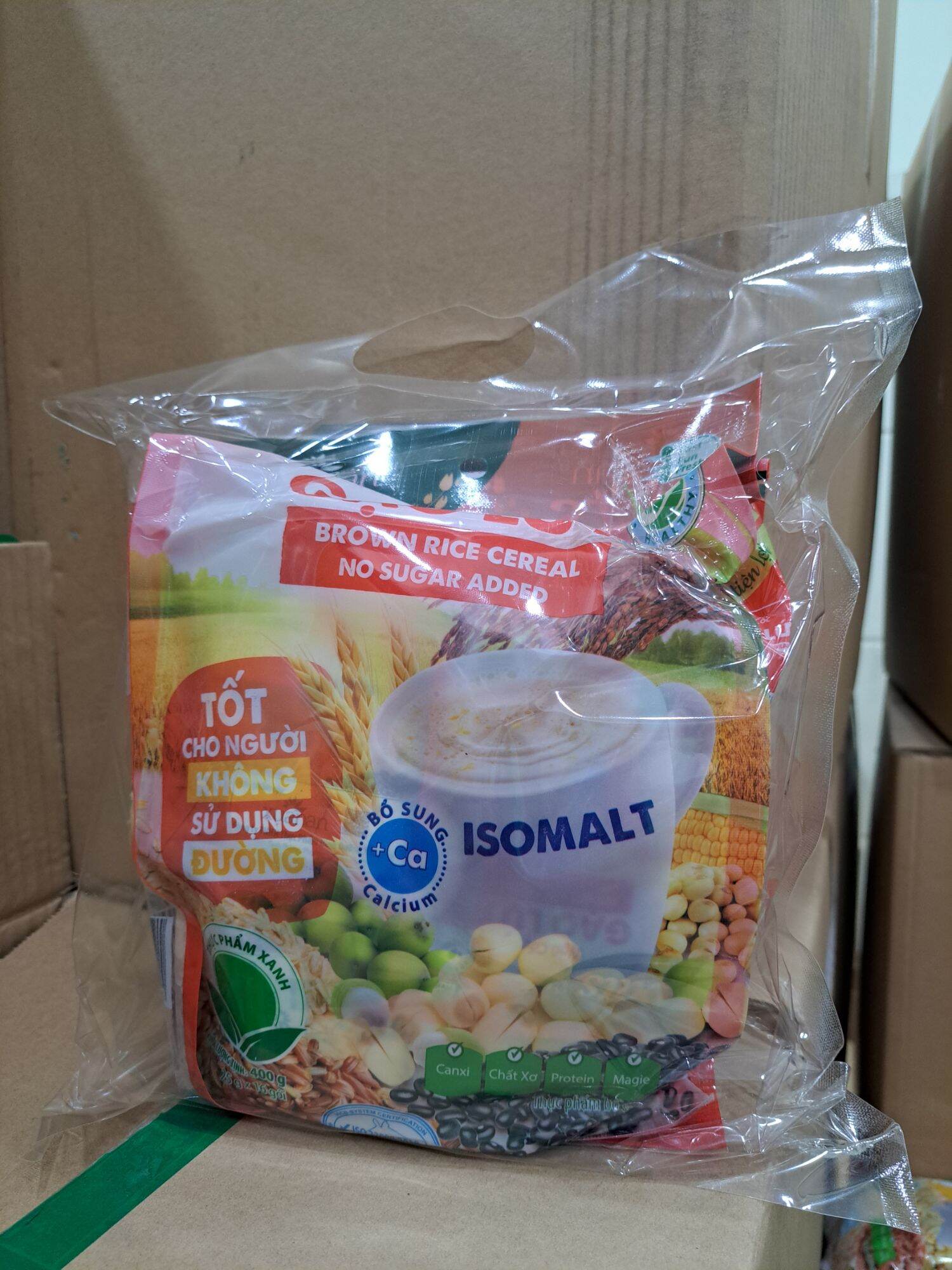Combo 2 gói ngũ cốc gạo lứt no sugar ( đường ăn kiêng) 400 gram