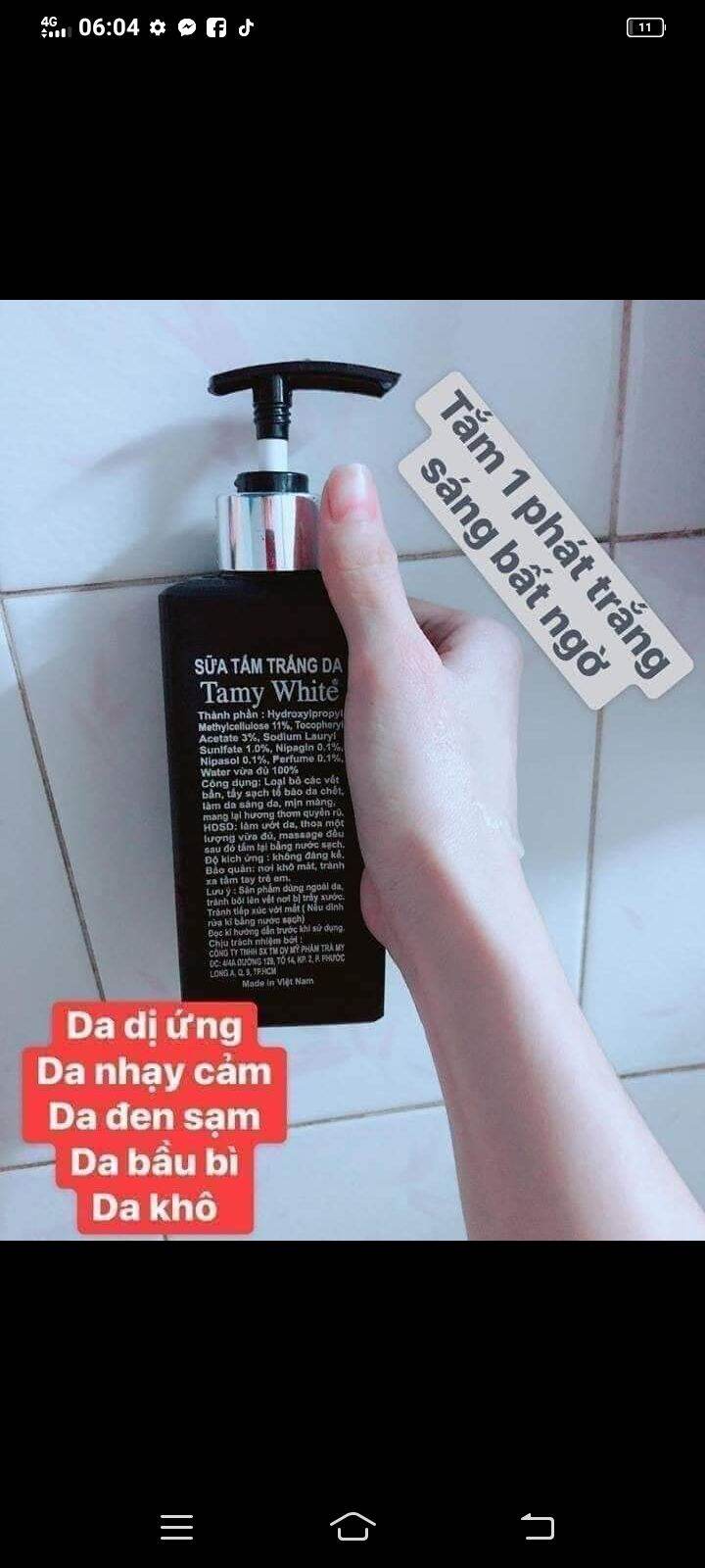 Sữa tắm trắng tamy white