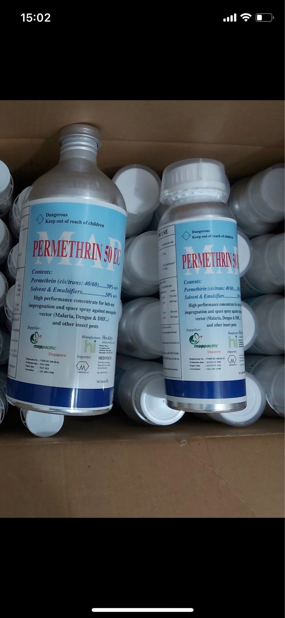 {GIÁ SỐC}Thuốc diệt muỗi, côn trùng- Map Nhôm chai 500ml