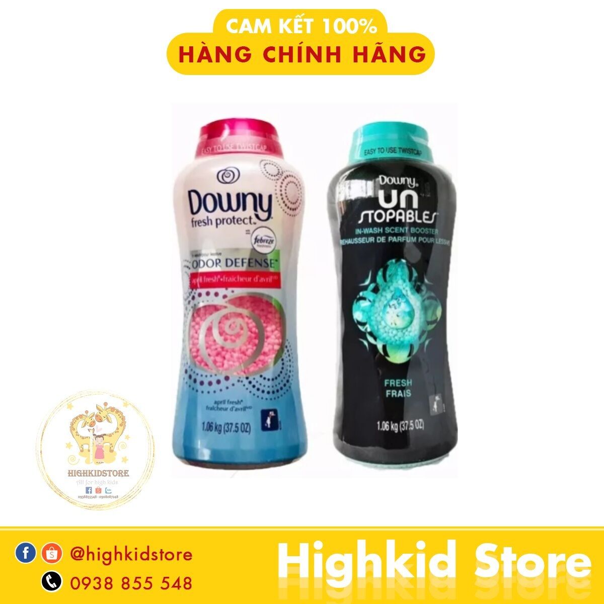 Viên xả vải Downy của Mỹ giữ thơm lâu Downy Fresh Protect 1.06kg