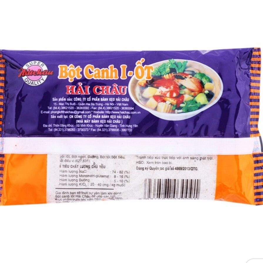Muối bột canh I ốt hải châu 190g
