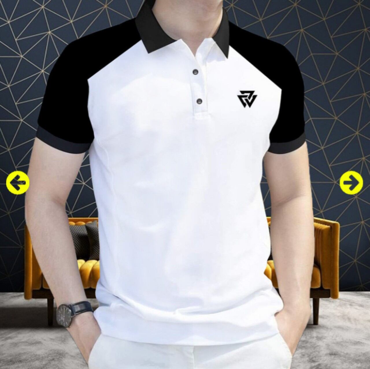 áo thun polo nam phối cao cấp