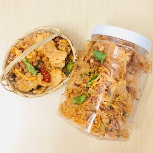 500gr cơm cháy chiên mắm lắc khô gà