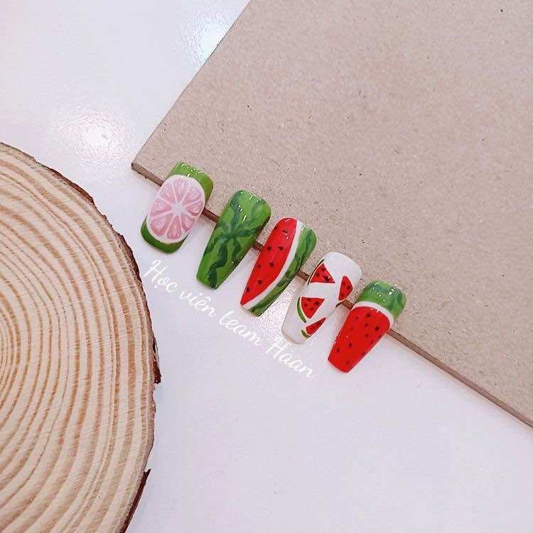 Nail dưa hấu