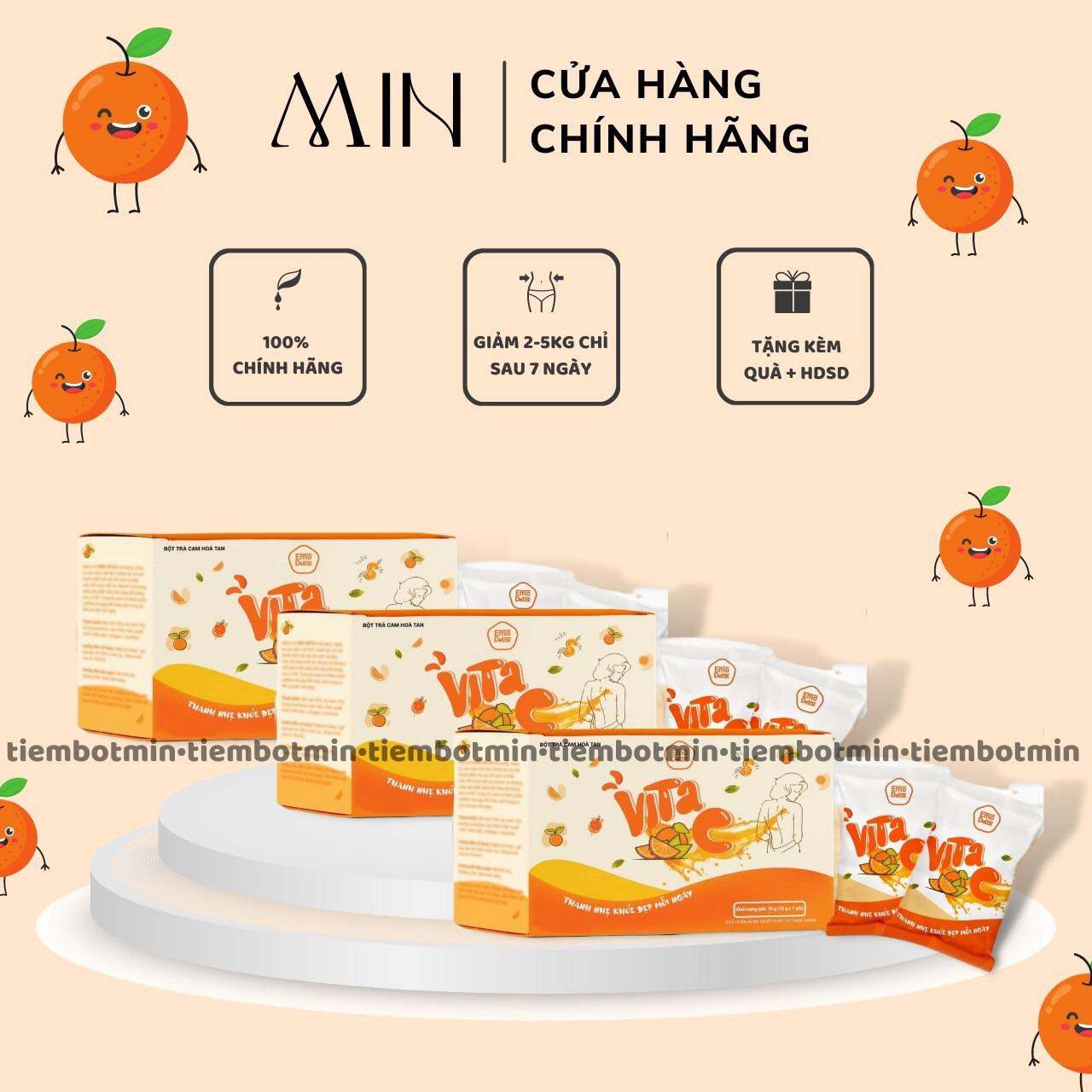 Combo 3 Hộp Giảm Cân Emoslim Vị Cam Chính Hãng/ Giảm 2-5kg chỉ sau 7 ngày