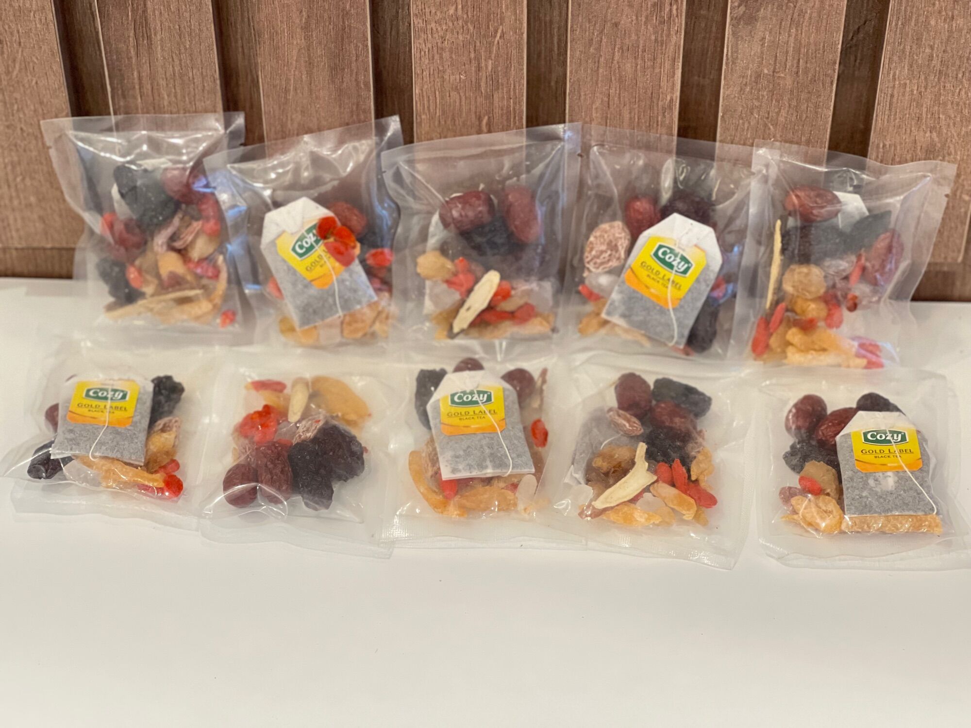 Set 10 gói trà đen thảo mộc