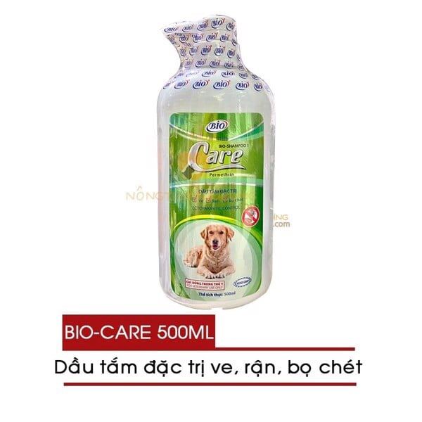 Sữa tắm Bio care diệt ve rận, bọ chét cho chó mèo 500ml