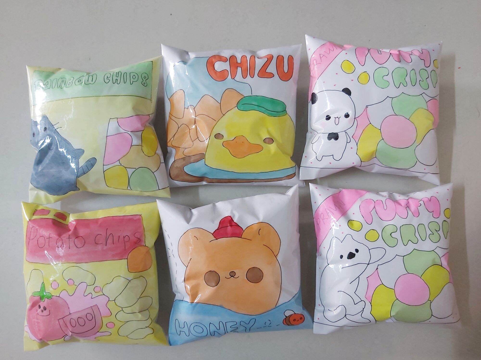 Squishy giấy kẹo nhiều loại cute