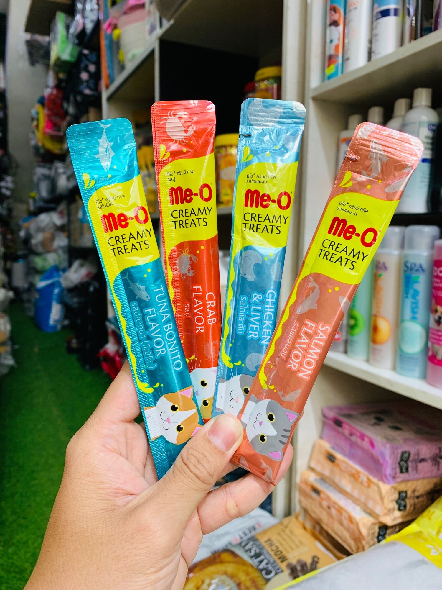 Súp thưởng cho mèo Me-O Creamy Treats 15g (4 vị)