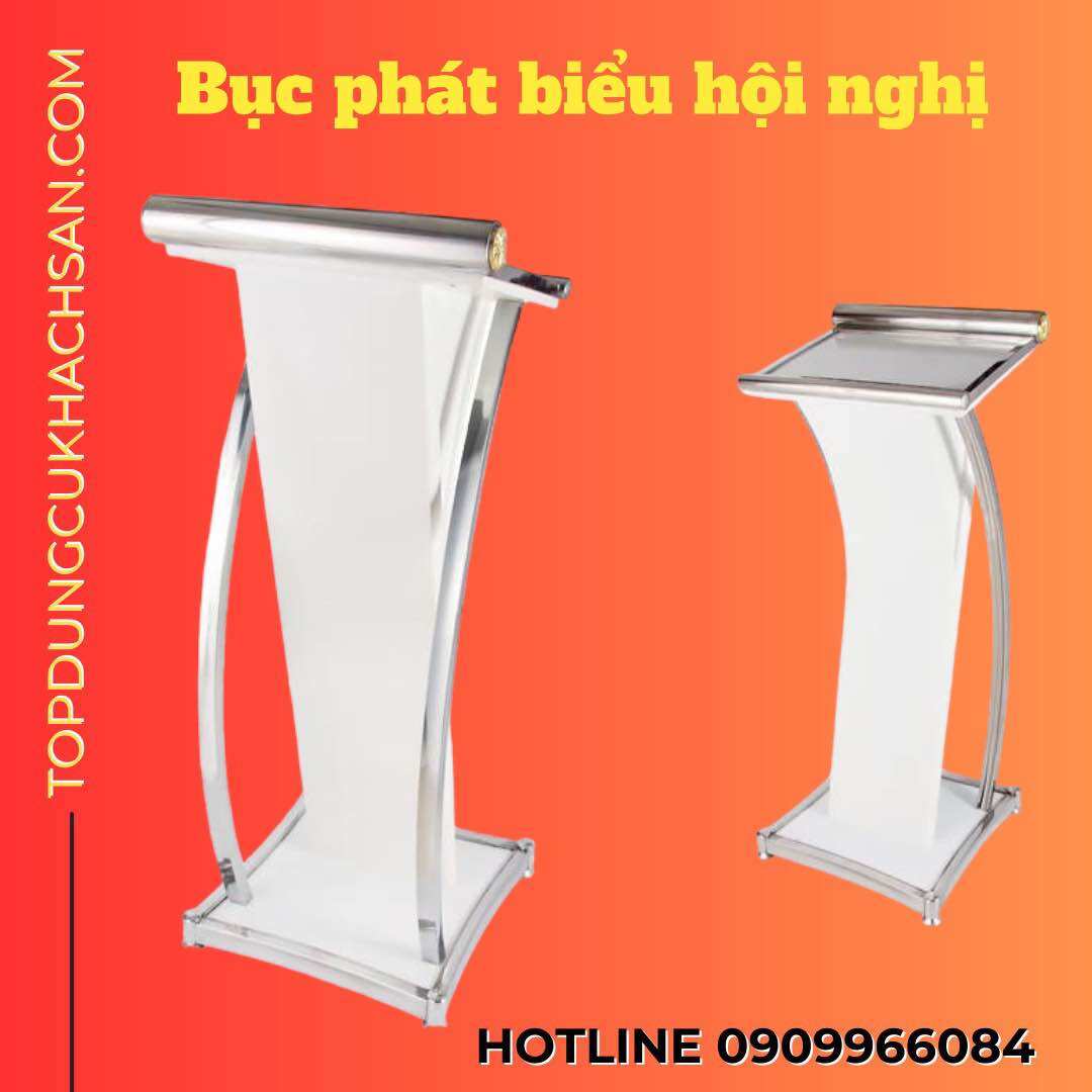 [Trả góp 0%] Bục phát biểu Inox, Bục đứng nói chuyện, Bục hội nghị Inox