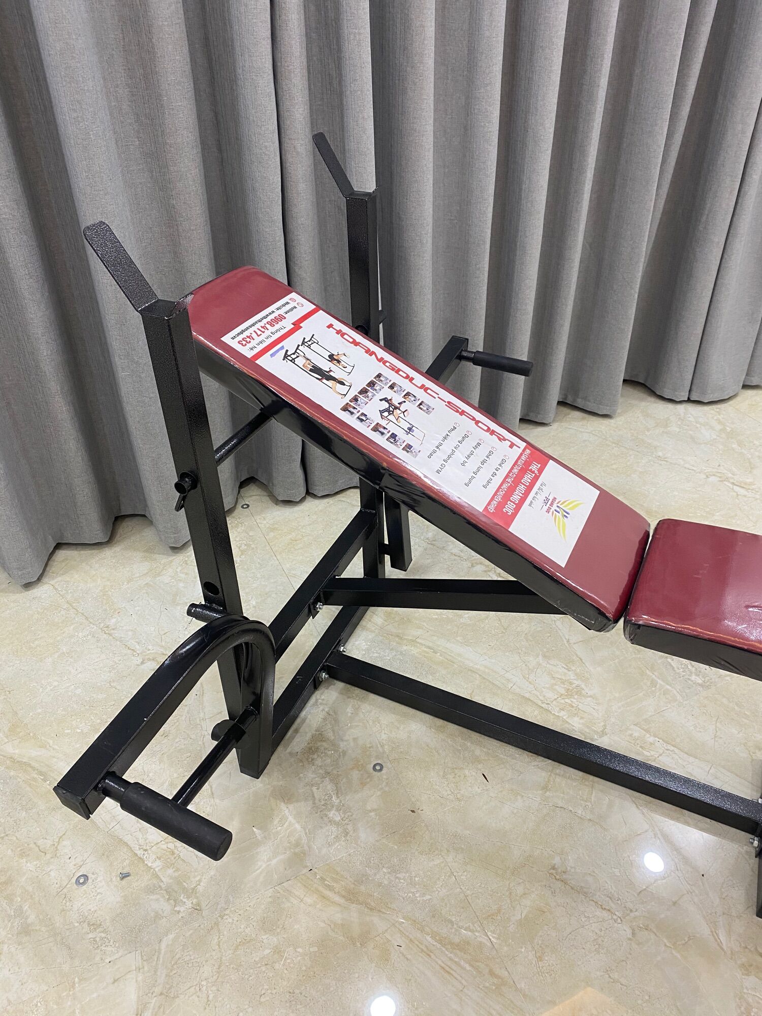 Ghế tập tạ xuki có ép